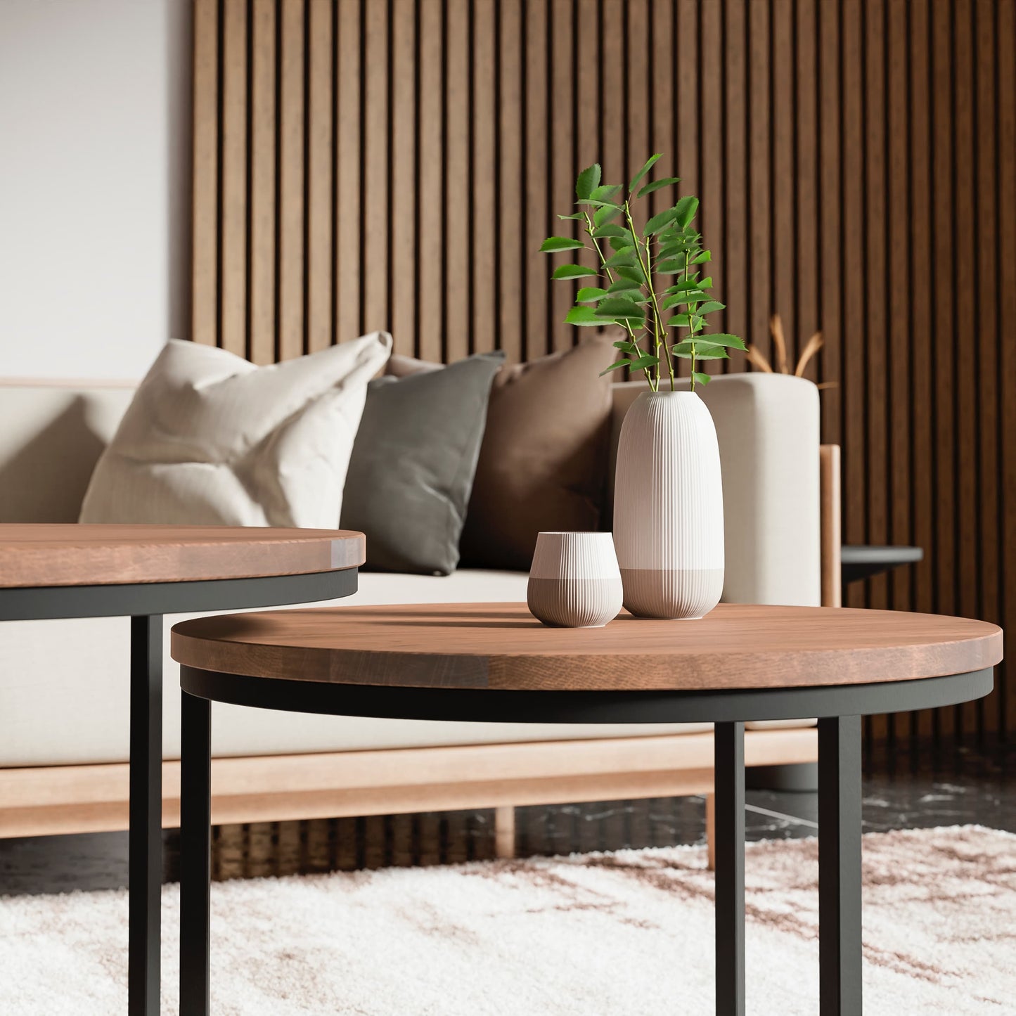 Banc de bois une pièce en chêne naturel