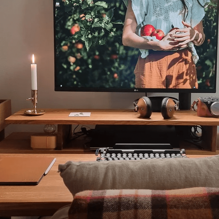 Large Monitor Stand | Oak Monitor Stand | OAKO Denmark