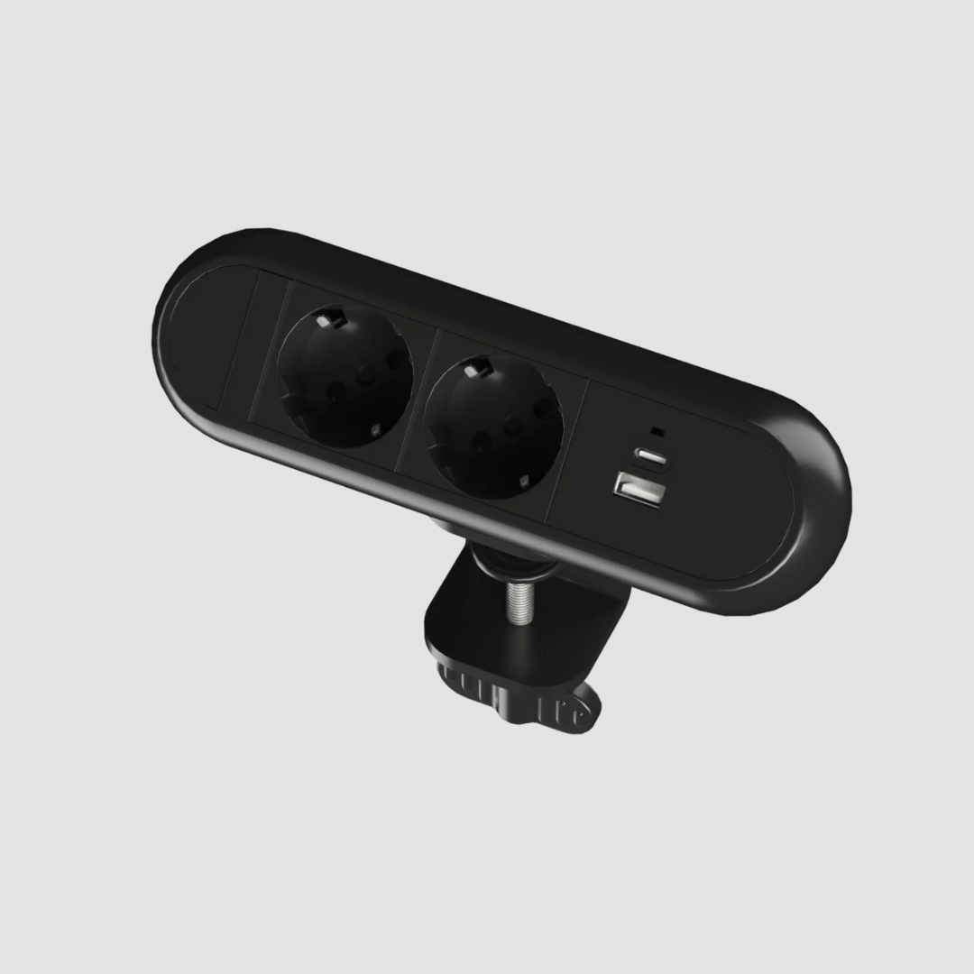 Clamp power socket