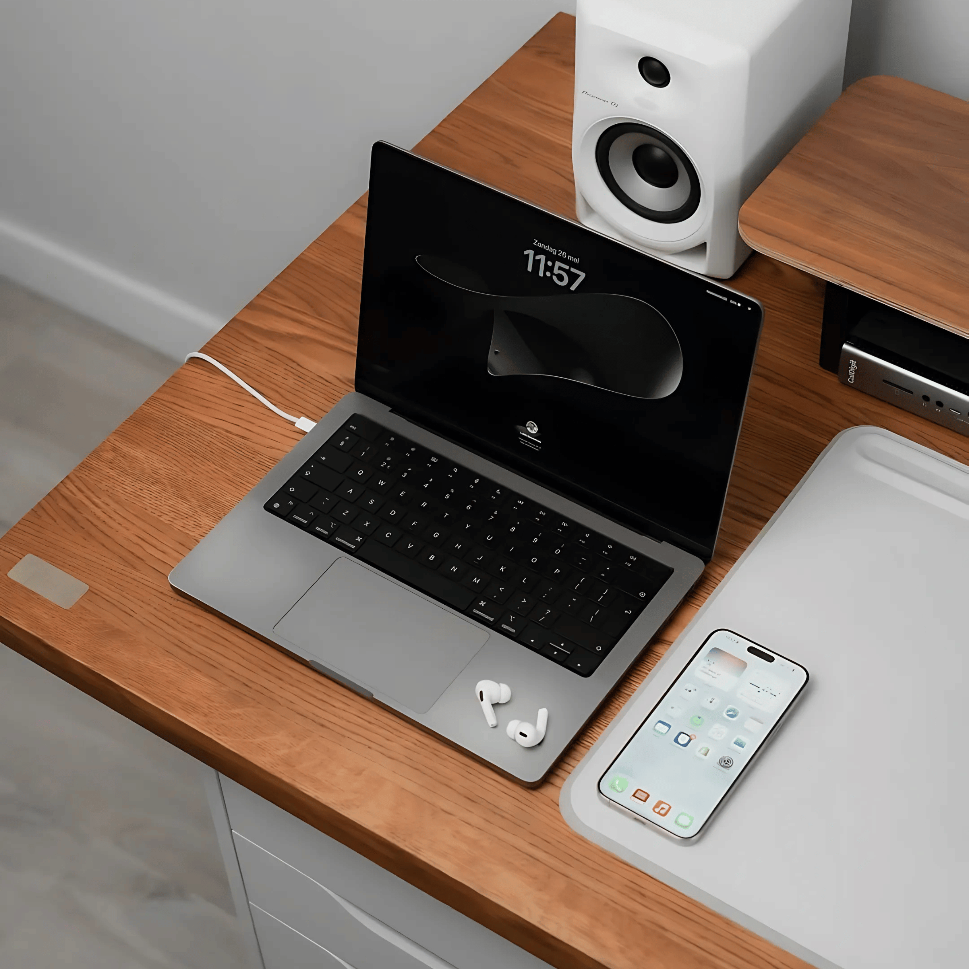 Mahogany Standing Desk | Wood Standing Desk | OAKO Denmark