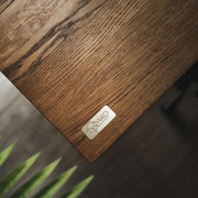 "Mahogany" Solid Wood Height-adjustable Desk