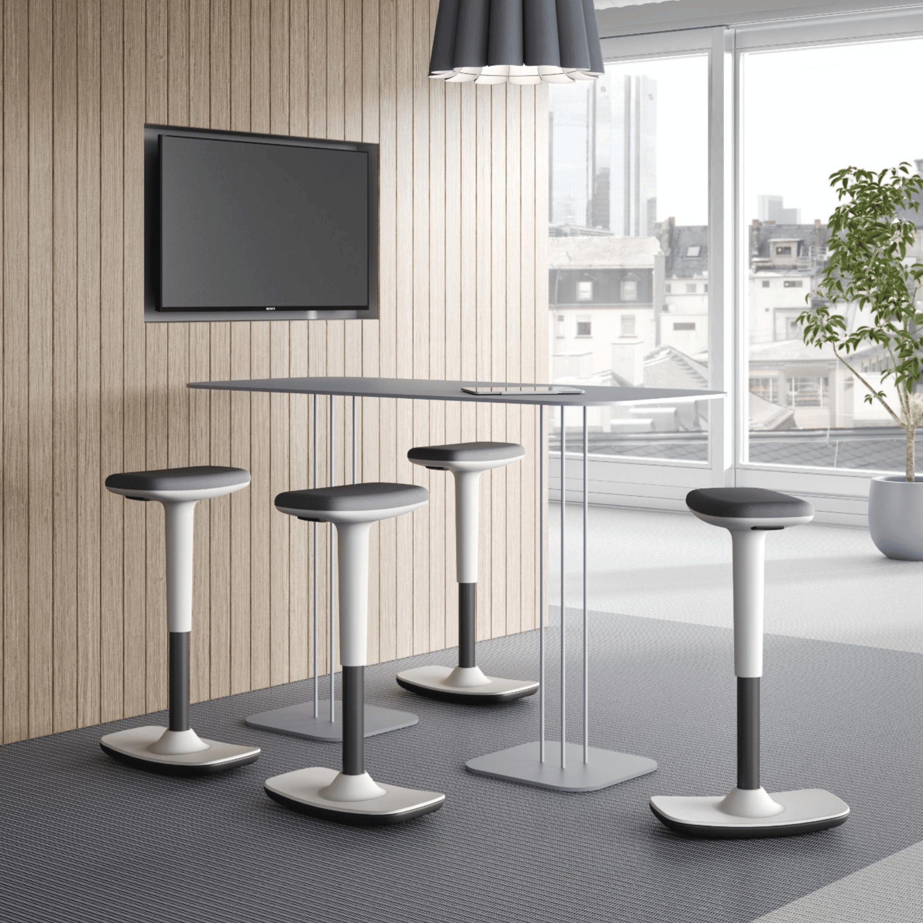 Adjustable Bar Stools | Standing Desk Stool | OAKO Denmark