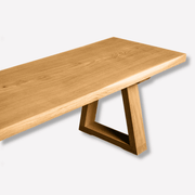 Oak Wooden Bench | One Piece Wooden Bench | OAKO Denmark